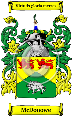 McDonowe Family Crest/Coat of Arms