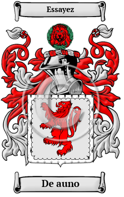 De auno Family Crest/Coat of Arms