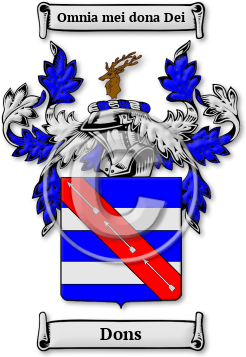 Dons Family Crest Download (jpg) Legacy Series - 150 DPI