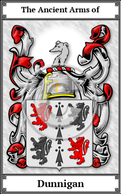 Dunnigan Family Crest Download (JPG) Book Plated - 600 DPI