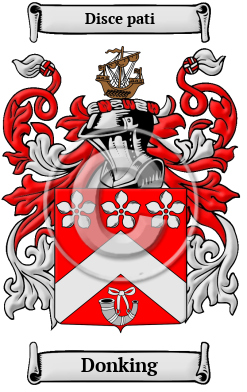 Donking Family Crest/Coat of Arms