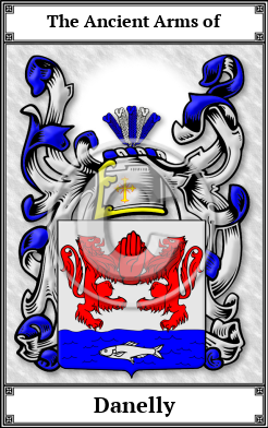 Danelly Family Crest Download (JPG)  Book Plated - 150 DPI