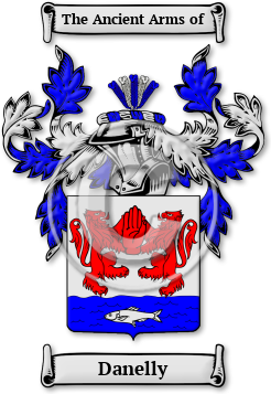 Danelly Family Crest Download (jpg) Legacy Series - 150 DPI