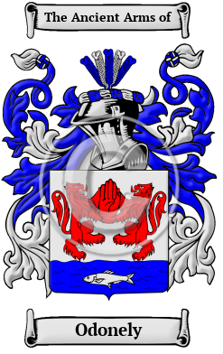 Odonely Family Crest/Coat of Arms