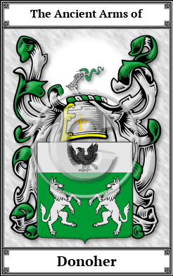 Donoher Family Crest Download (JPG)  Book Plated - 150 DPI