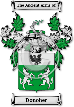 Donoher Family Crest Download (jpg) Legacy Series - 150 DPI