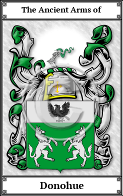 Donohue Family Crest Download (JPG) Book Plated - 300 DPI