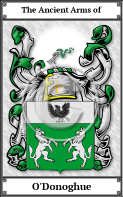 O'Donoghue Family Crest Download (JPG)  Book Plated - 150 DPI