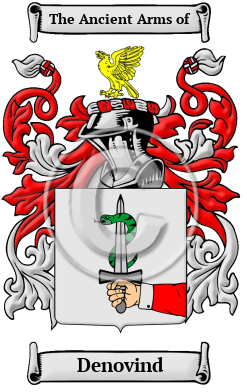 Denovind Family Crest/Coat of Arms