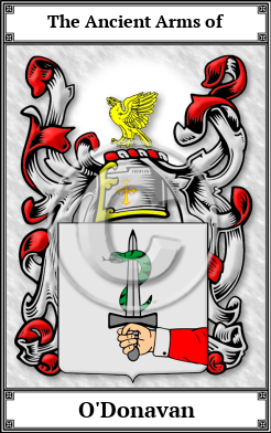 O'Donavan Family Crest Download (JPG)  Book Plated - 150 DPI
