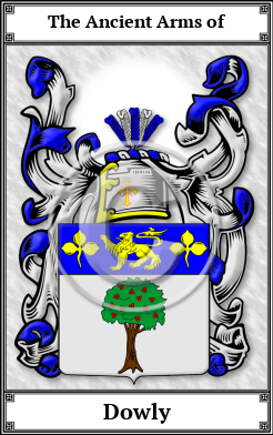 Dowly Family Crest Download (JPG)  Book Plated - 150 DPI
