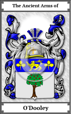 O'Dooley Family Crest Download (JPG)  Book Plated - 150 DPI