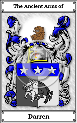 Darren Family Crest Download (JPG)  Book Plated - 150 DPI