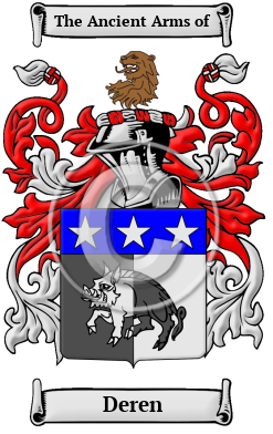 Deren Family Crest/Coat of Arms
