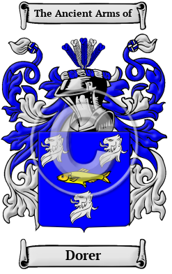 Dorer Family Crest/Coat of Arms