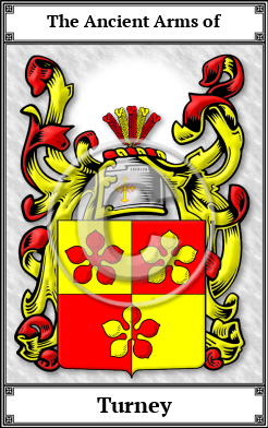 Turney Family Crest Download (JPG)  Book Plated - 150 DPI