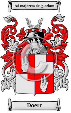 Doerr Family Crest/Coat of Arms