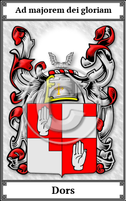 Dors Family Crest Download (JPG)  Book Plated - 150 DPI