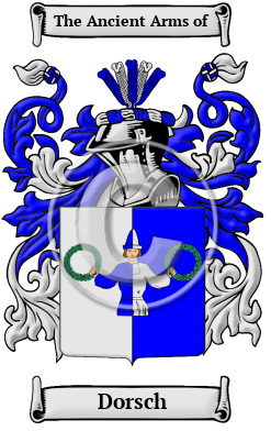 Dorsch Family Crest/Coat of Arms