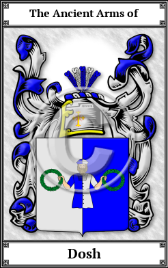 Dosh Family Crest Download (JPG)  Book Plated - 150 DPI