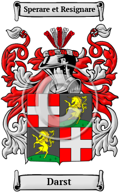 Darst Family Crest/Coat of Arms