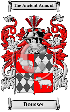 Dousser Family Crest/Coat of Arms
