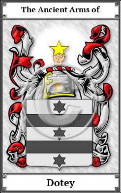 Dotey Family Crest Download (JPG)  Book Plated - 150 DPI