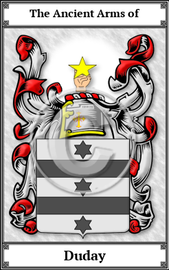 Duday Family Crest Download (JPG)  Book Plated - 150 DPI