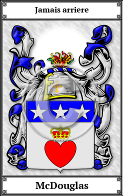 McDouglas Family Crest Download (JPG) Book Plated - 600 DPI
