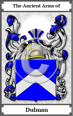 Dulman Family Crest Download (JPG) Book Plated - 600 DPI