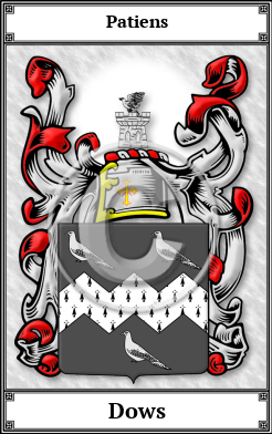 Dows Family Crest Download (JPG)  Book Plated - 150 DPI