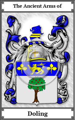 Doling Family Crest Download (JPG)  Book Plated - 150 DPI