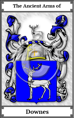 Downes Family Crest Download (JPG)  Book Plated - 150 DPI
