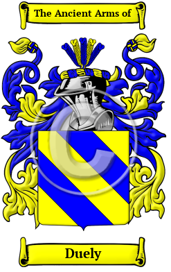 Duely Family Crest/Coat of Arms