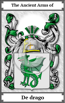 De drago Family Crest Download (JPG) Book Plated - 600 DPI