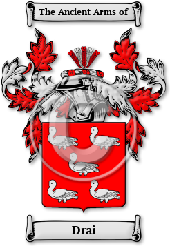 Drai Family Crest Download (JPG) Legacy Series - 600 DPI