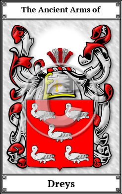 Dreys Family Crest Download (JPG)  Book Plated - 150 DPI