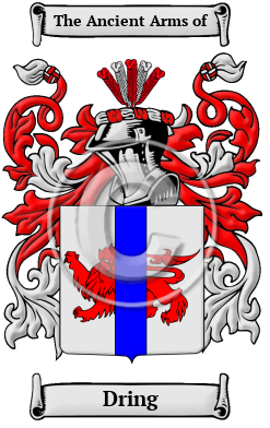 Dring Family Crest/Coat of Arms