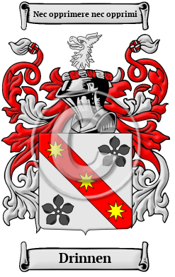 Drinnen Family Crest/Coat of Arms