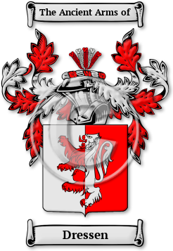 Dressen Family Crest Download (JPG) Legacy Series - 600 DPI