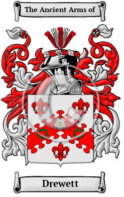 Drewett Family Crest/Coat of Arms