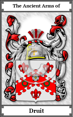 Druit Family Crest Download (JPG)  Book Plated - 150 DPI