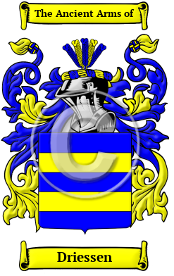 Driessen Family Crest/Coat of Arms