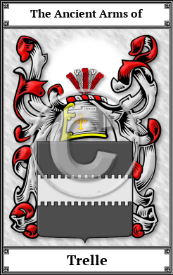 Trelle Family Crest Download (JPG) Book Plated - 600 DPI
