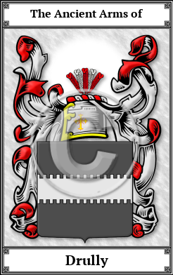 Drully Family Crest Download (JPG)  Book Plated - 150 DPI
