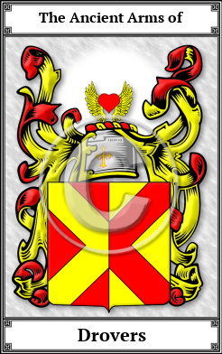 Drovers Family Crest Download (JPG)  Book Plated - 150 DPI
