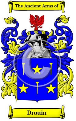 Drouin Family Crest/Coat of Arms