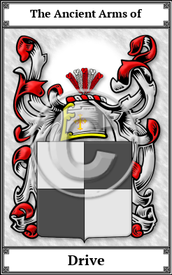 Drive Family Crest Download (JPG)  Book Plated - 150 DPI