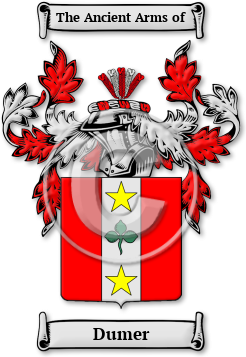 Dumer Family Crest Download (jpg) Legacy Series - 150 DPI