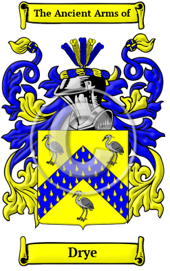 Drye Family Crest/Coat of Arms
